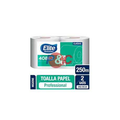 TOALLA PAPEL ELITE 250 MTS X 2.$ 7.390 mas iva