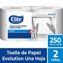 toalla papel elite evolution autocorte 250 mts x 2 $ 7.890 mas iva